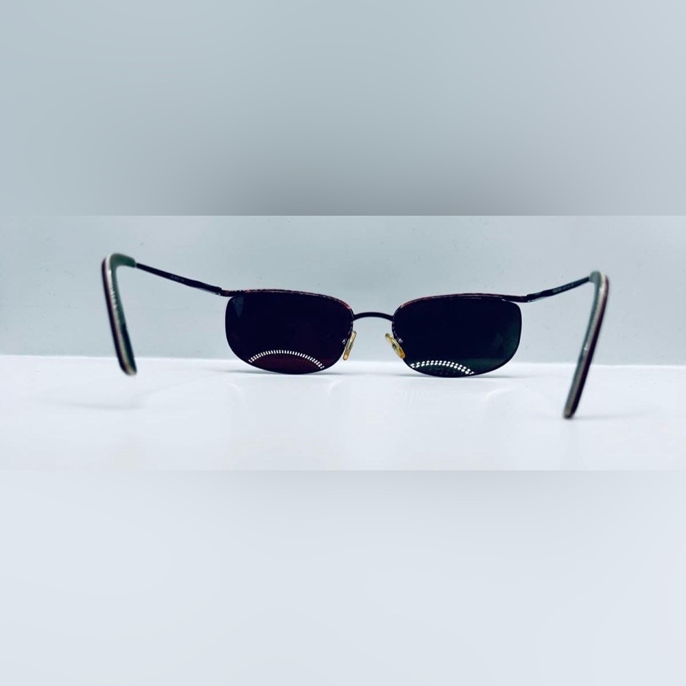Vintage Romeo Gigli RG185/S Bronze Oval Sunglasses Frames Only - Picture 6 of 8